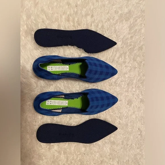 Rothy’s Lazuli Gingham Pointed Loafer - Picture 6 of 8